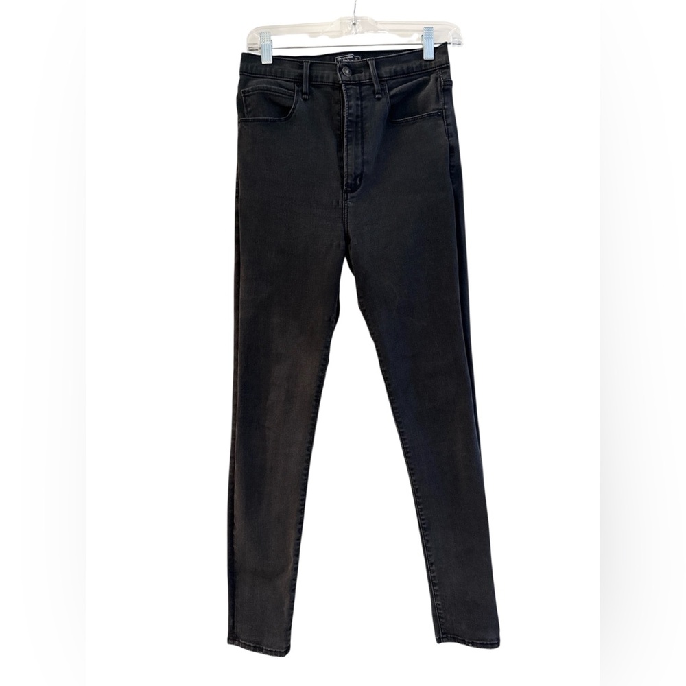 Abercrombie & Fitch Ultra High Rise Super Skinny Black Jeans - Size 28/6R
